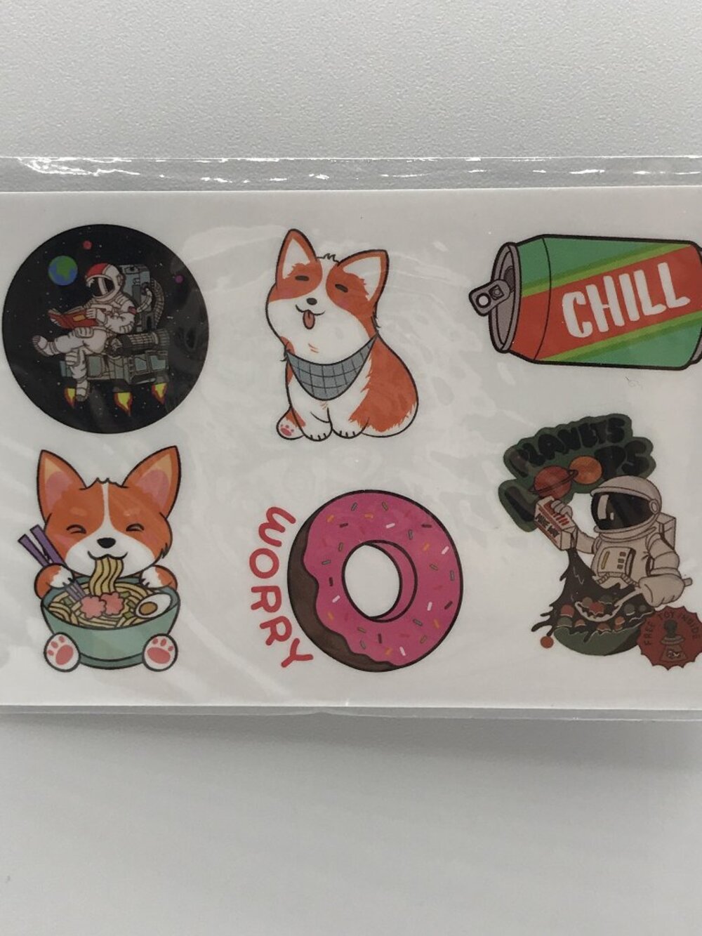 Corgi 3.5" X 2.5" 6 / 1" Sticker Sheet